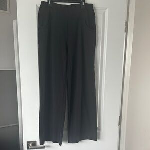 Black Wide-Leg Women's Trouser yoga Pants size L